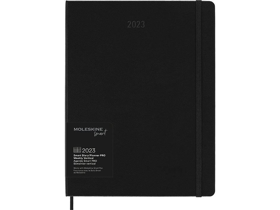 Moleskine Smart Planner 12m 2023 Hard XL Pro Uke Ver Black Global
