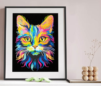 Diamond Dotz Neon Flock