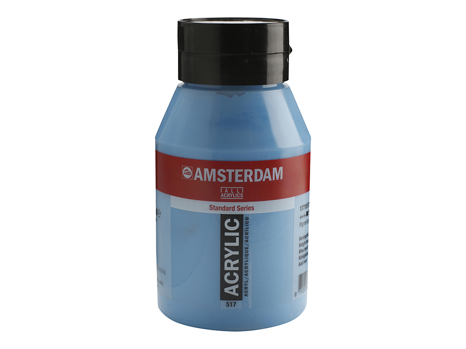 Amsterdam Barattolo acrilico Serie Standard 1000ml King's Blu 517 (17715172