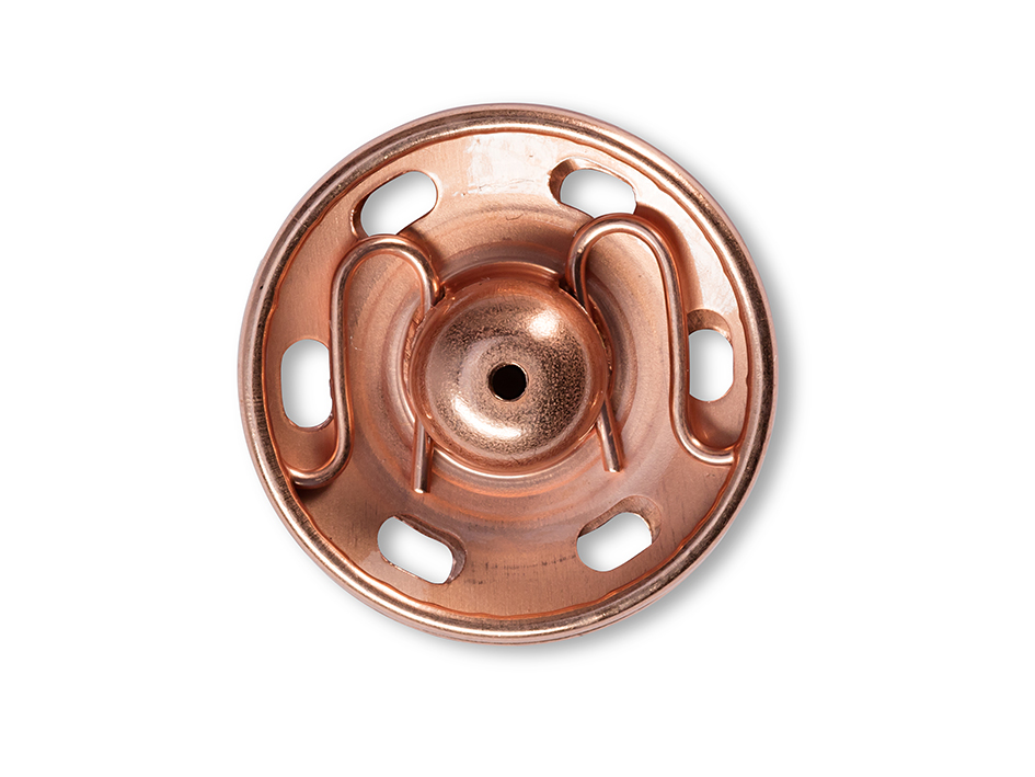 Prym 390332 Non-sew fasteners ANORAK brass 12 mm gold col