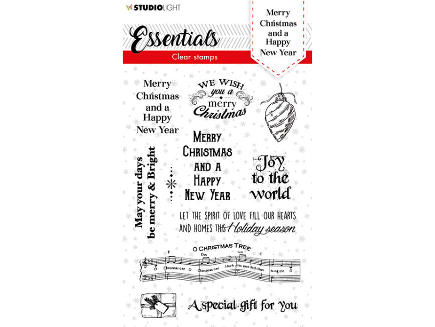 Studio Light Essentials Stamp Merry Christmas 86 Global Hobby og Kunst
