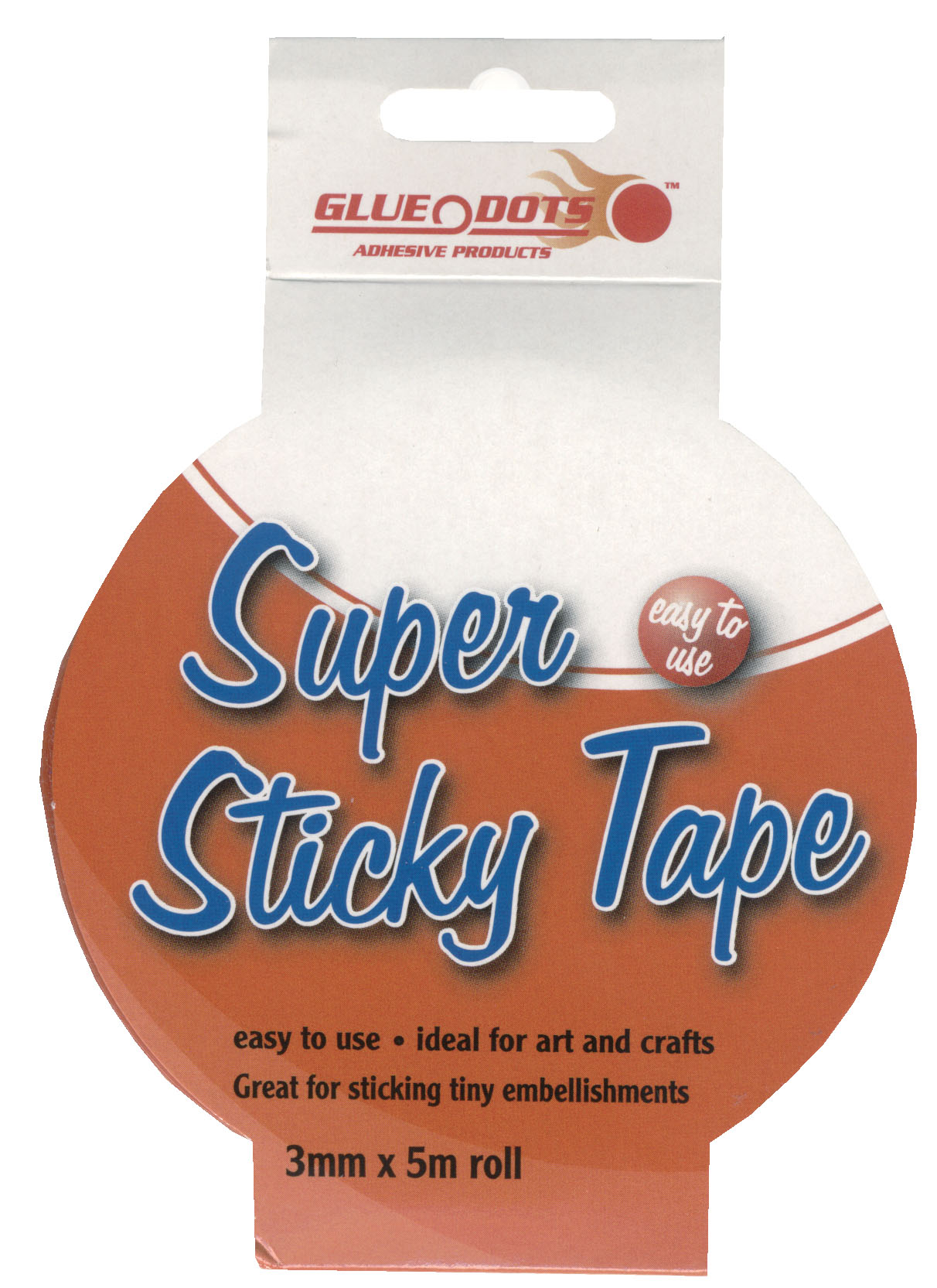 Glue Dots Super Sticky Tape 3mm 5m Global Hobby og Kunst