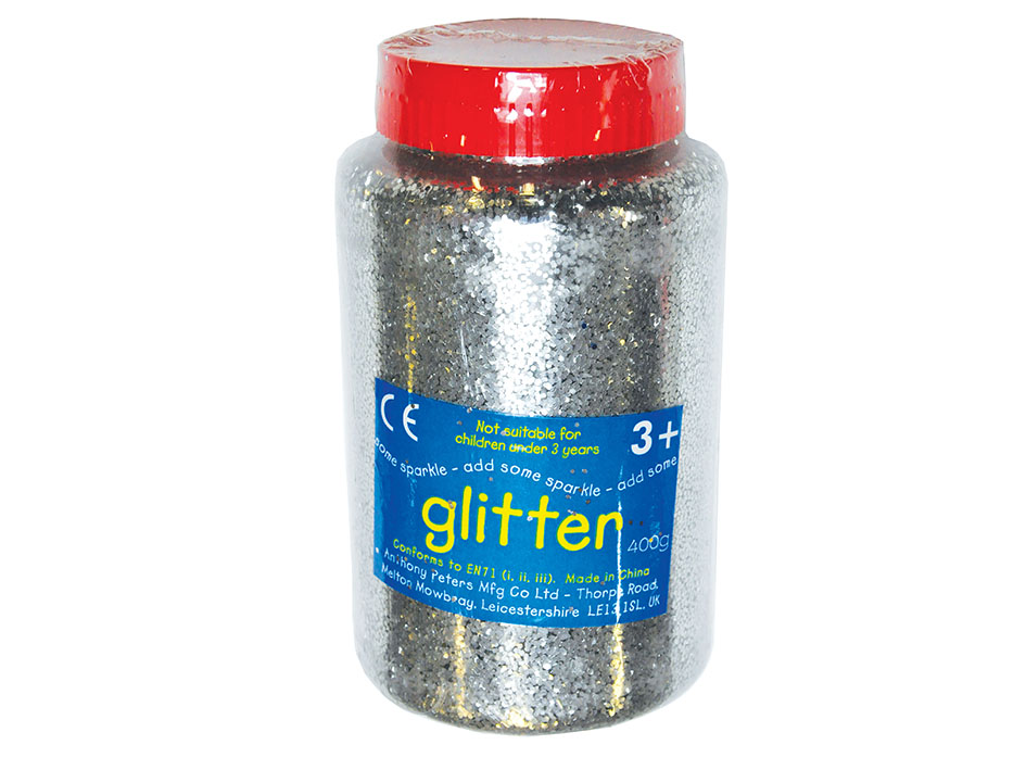 Blauer Bastelglitzer | 400 G Im Praktischen Behälter | Für Kunst, Dekoration & Kinderbasteln